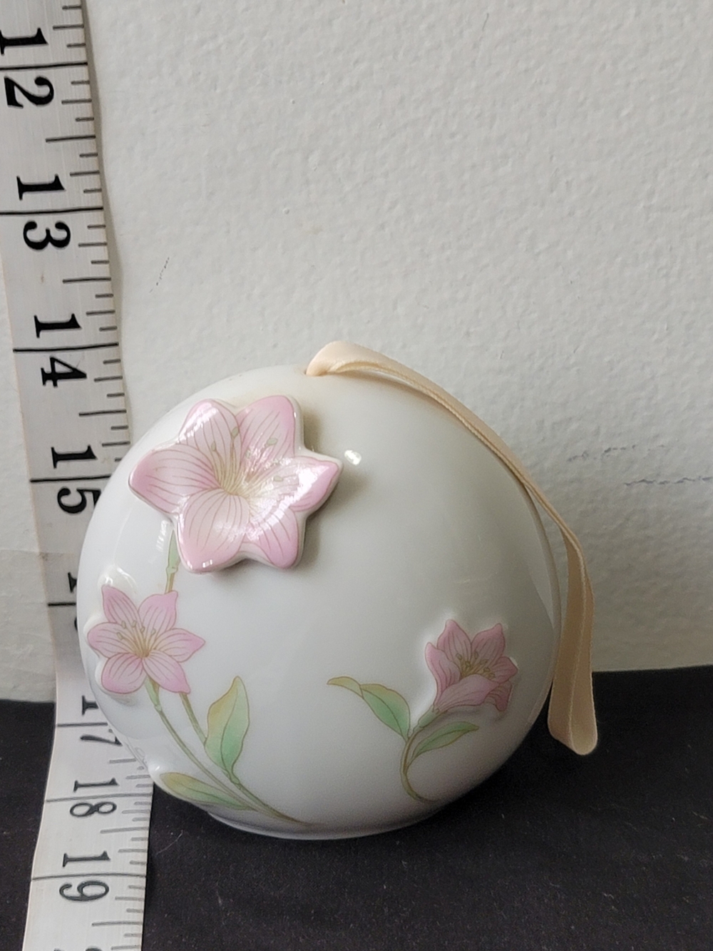 Porcelain Pink Floral Incense Holders Ornament - Home Accents